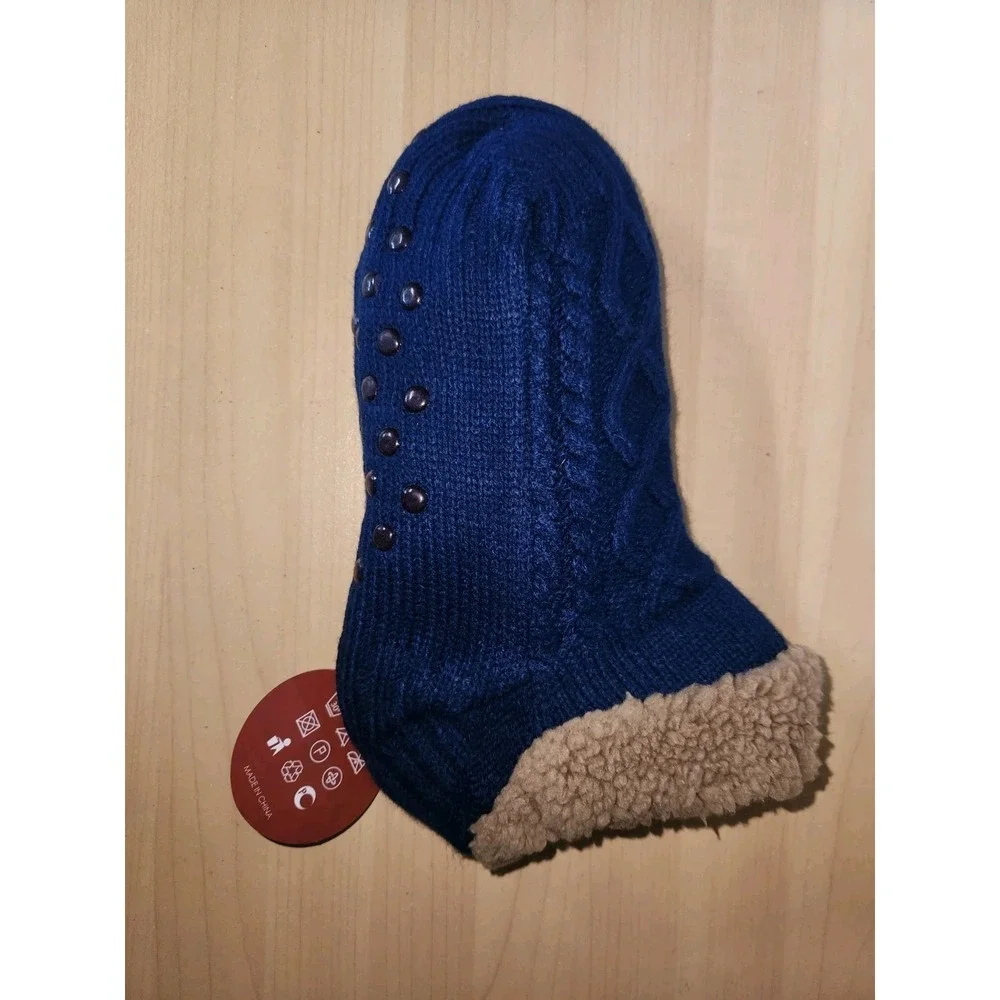 Olive Olivia Fuzzy Sweet Socks 2 Pair-Black & Navy Blue- One Size-NEW